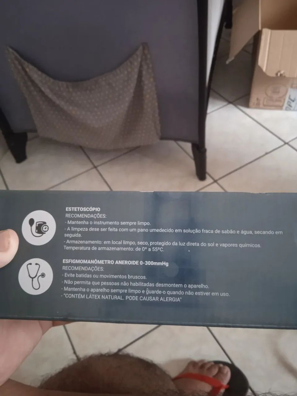 Esfigmomanômetro Aneróide e Estetoscópio Simples - SOLIDOR - Foto 3