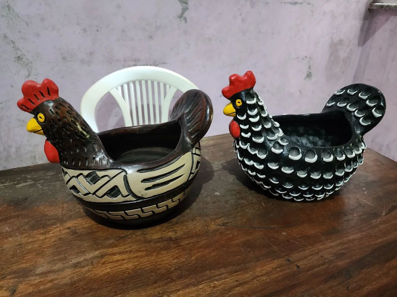 Galinha porta ovos em cerâmica. 60 reais a unidade. Entrega grátis. - Foto 2
