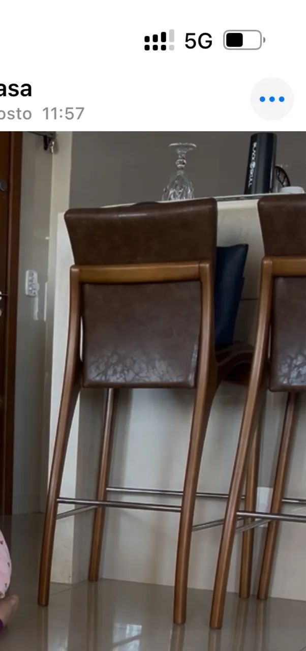 Lindas baquetas nogueira com couro estilo jader almeida - Foto 2