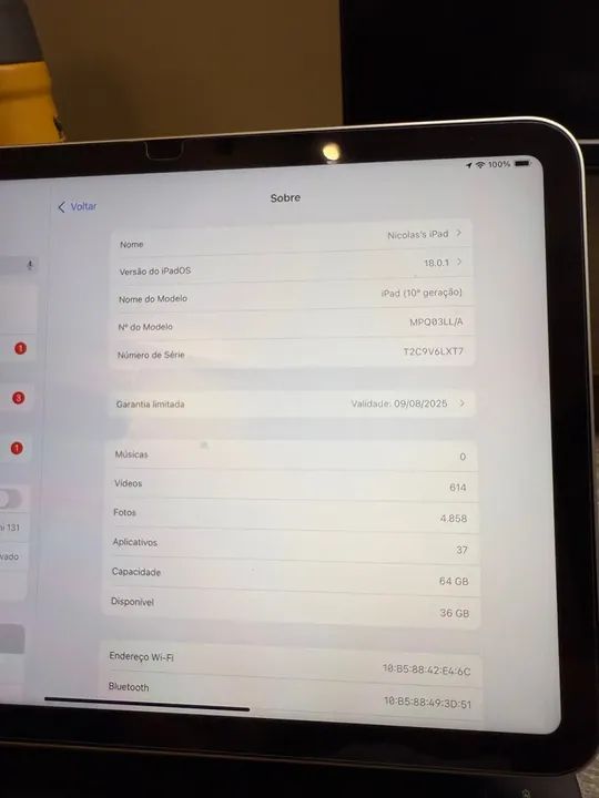 IPAD 10 com teclado - Foto 4