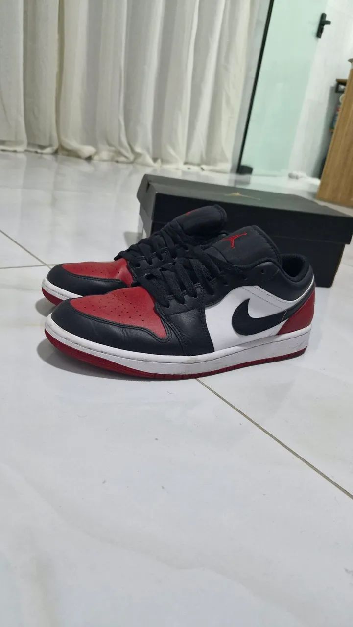 Air jordan low Bred Toe - Foto 3