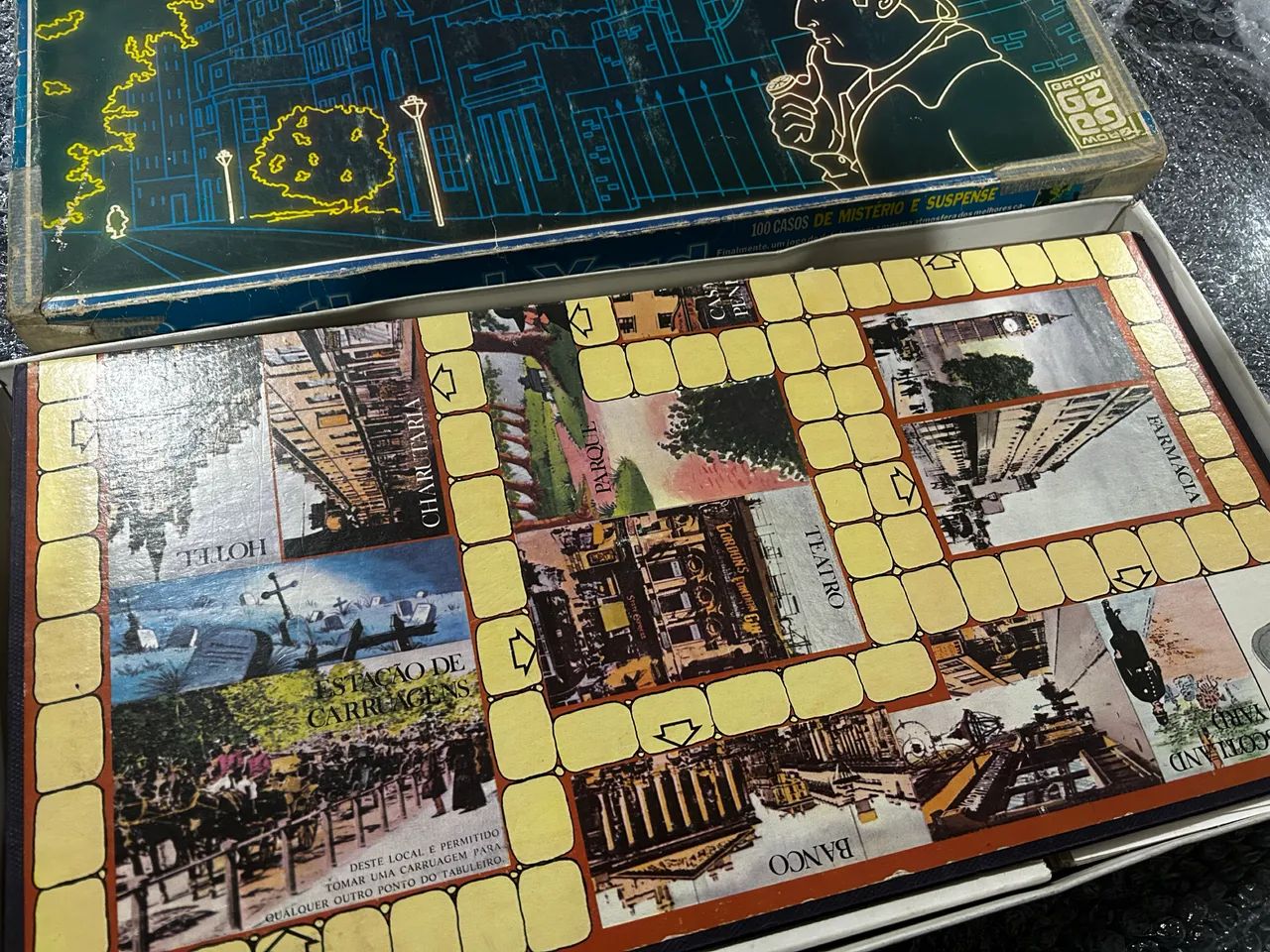 Jogo de tabuleiro Scotland Yard antigo  - Foto 4