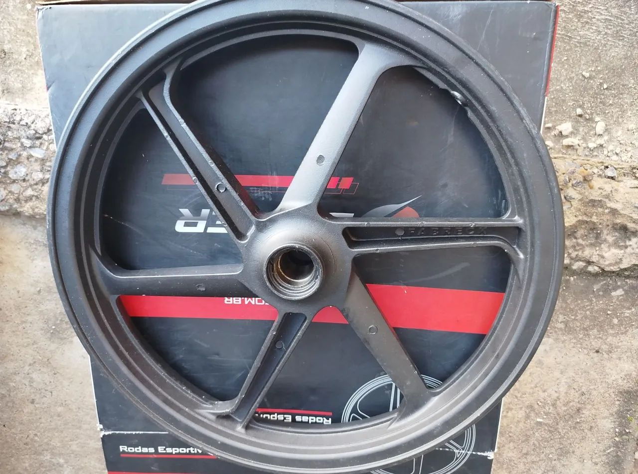 Roda de liga leve para moto - Foto 3