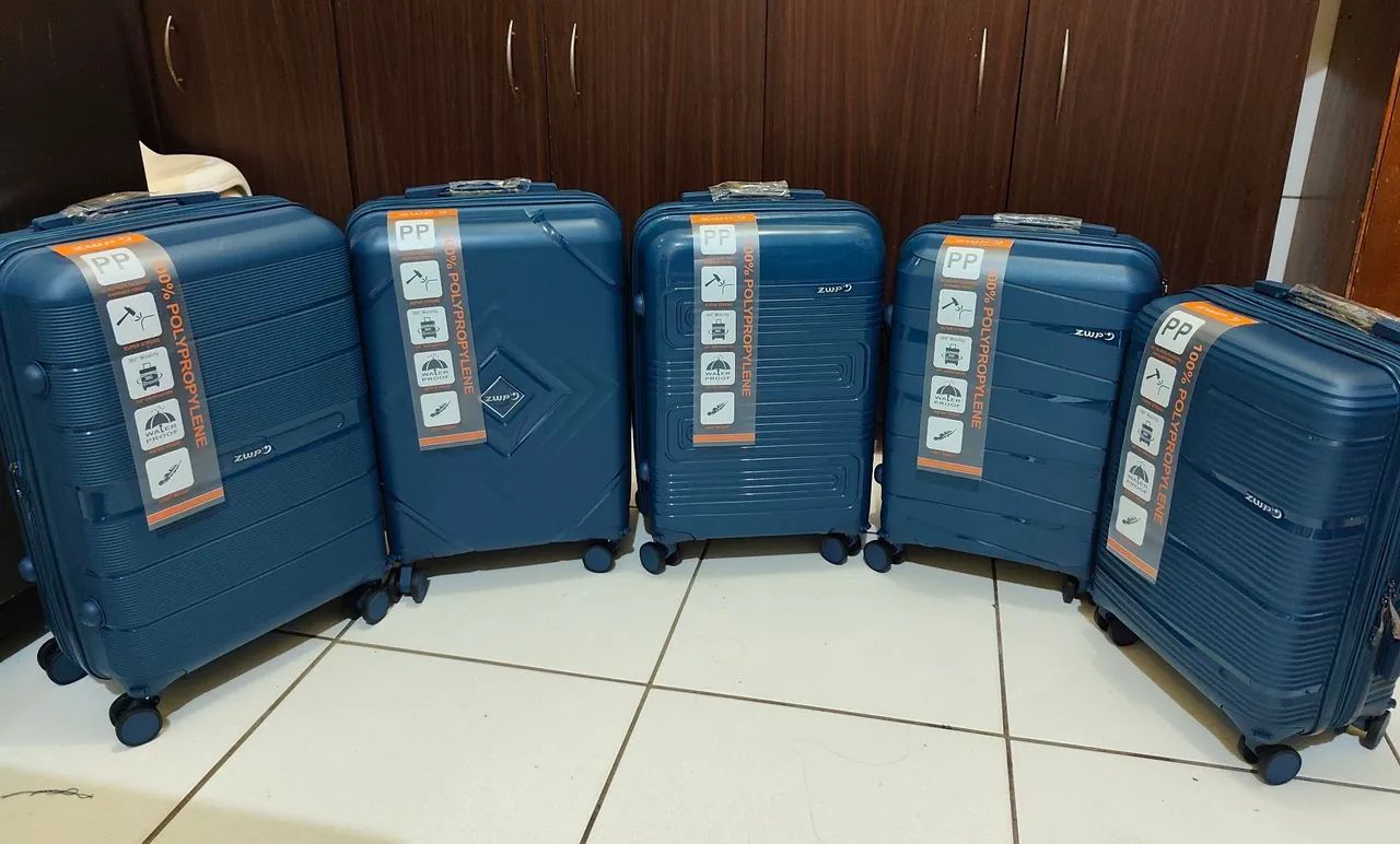  malas de viagem azul - 100% Polipropileno
