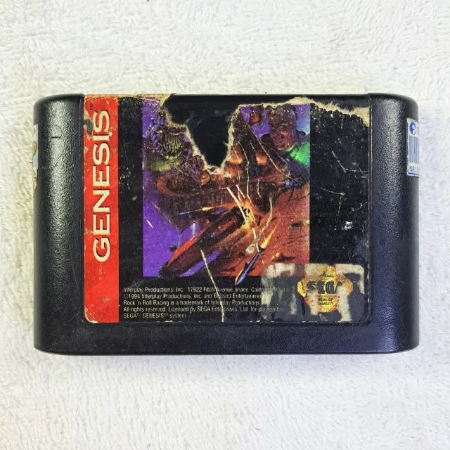 Jeu Rock'n Roll Racing Sur Sega Megadrive - Version 1994 - Complet Et Testé