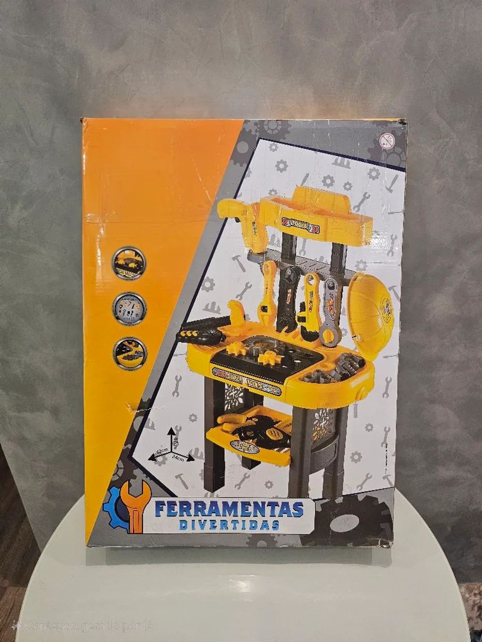 Brinquedo Bancada Mesa de ferramentas novo