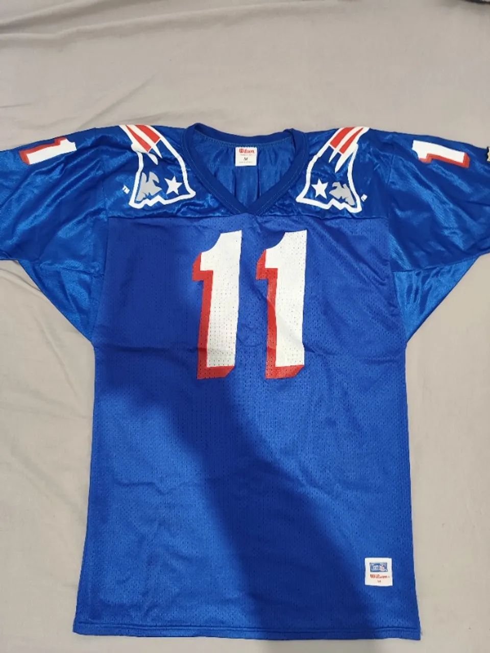 Camisa Futebol Americano New England Patriots Wilson anos 90