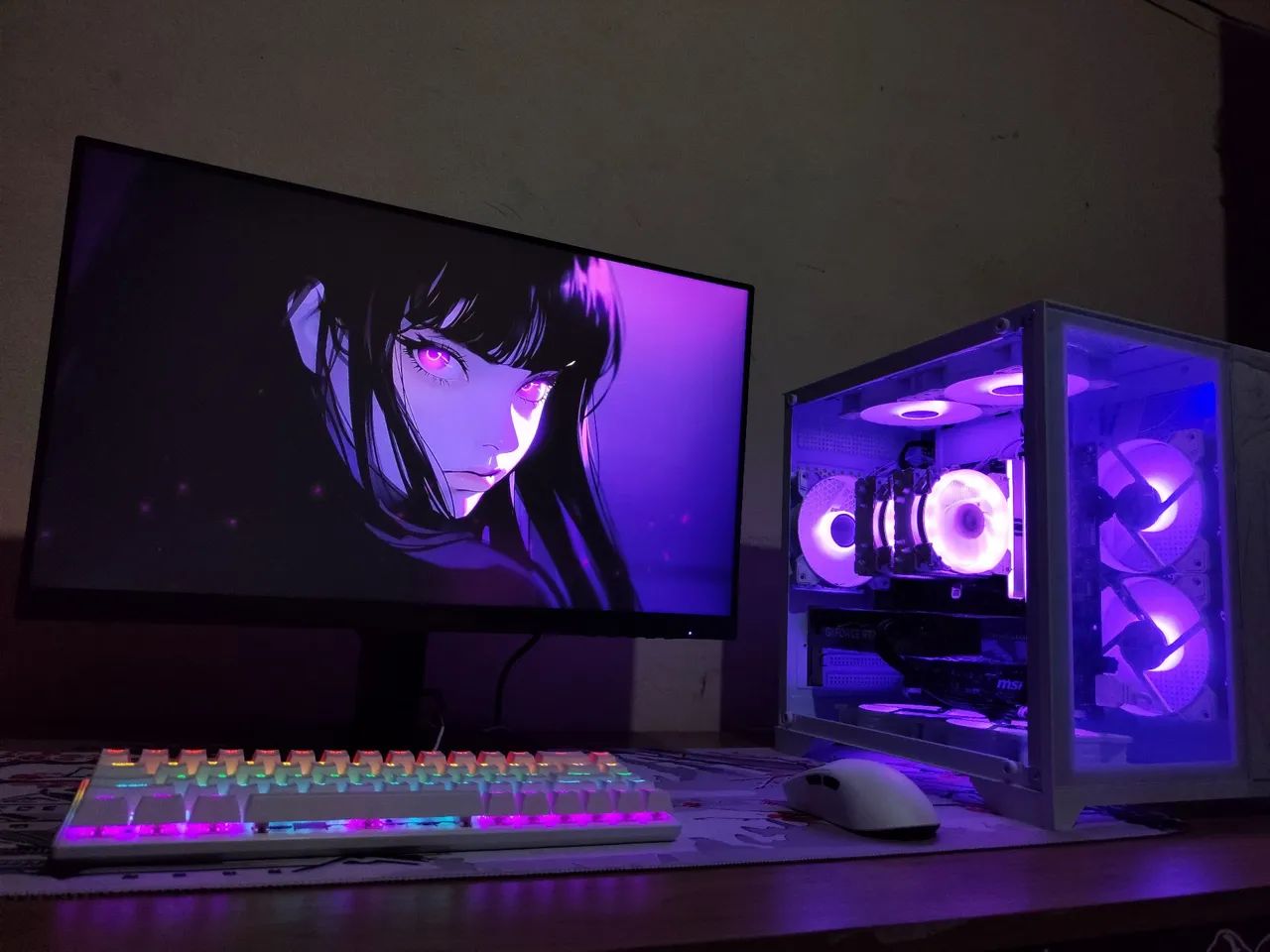 PC Gamer Alto Desempenho RTX 5060 Ti + Monitor 180Hz - Setup Completo