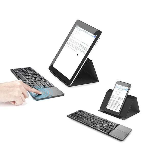 MINI TECLADO PORTATIL BLUETOOTH C MOUSE PAD DOBRAVEL B033 Windows Android iOS  - Foto 2