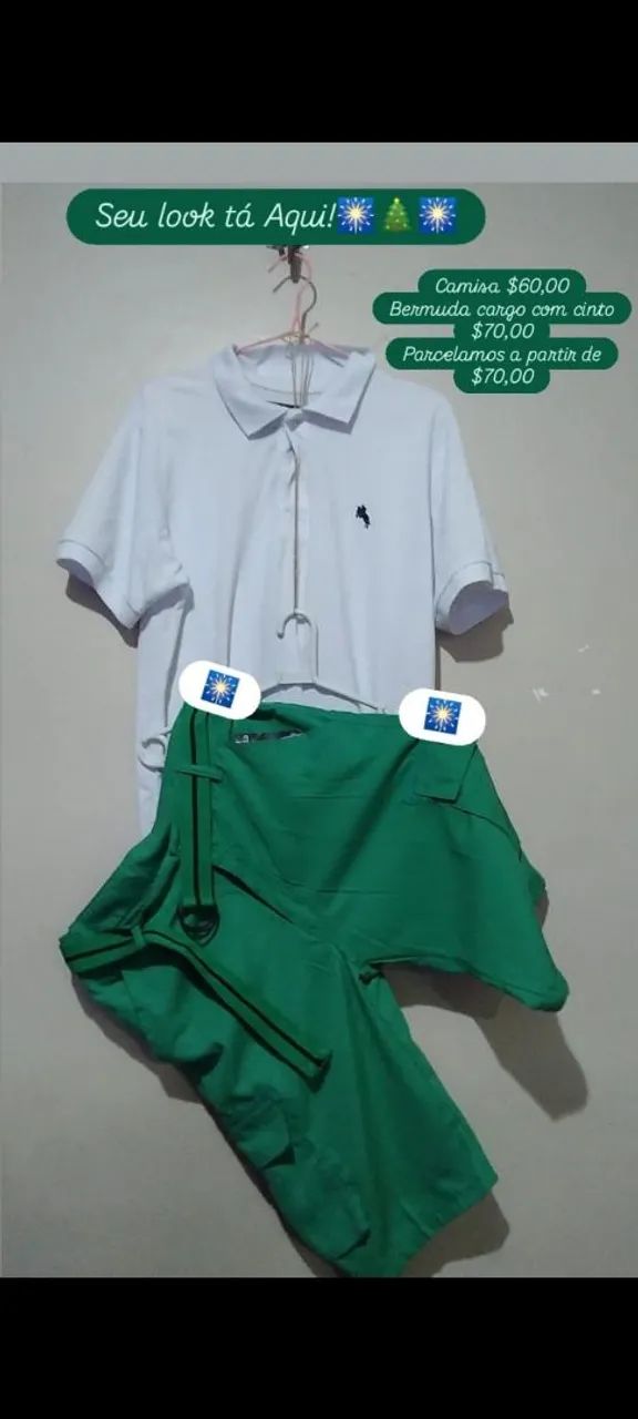Looks masculinos. Bermuda social com cinto  - Foto 2