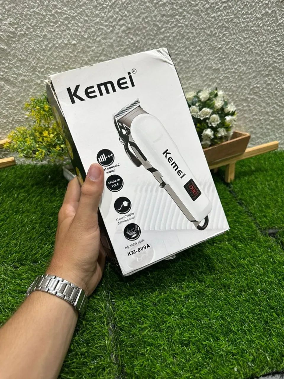 Maquina Kemei para cabelo - Foto 3