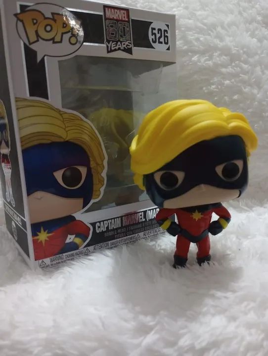Funko Pop Marvel 80 Anos - Capitã Marvel