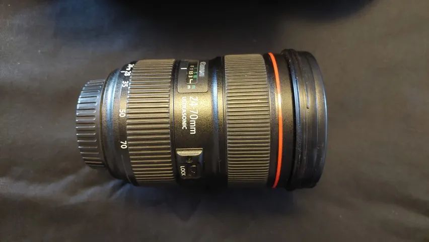 Lente Canon 24-70mm F/2.8L Usm 2- Usada - A. Oferta F. Daqui (Pix) - NÃO VENDO P OLX - Foto 5
