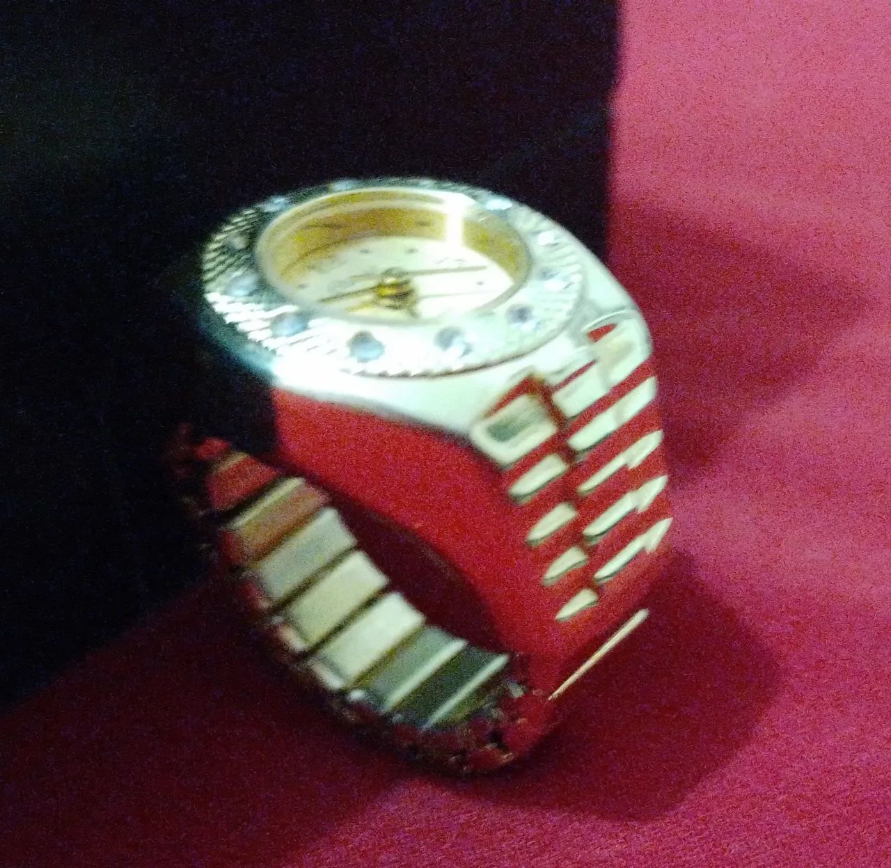 Anel/Relógio, OPORTUNIDADE Dourado. Lindíssimo,  Raríssimo.  - Foto 5