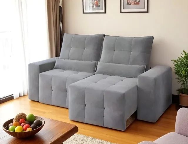 Sofá retratil e reclinavel com design moderno