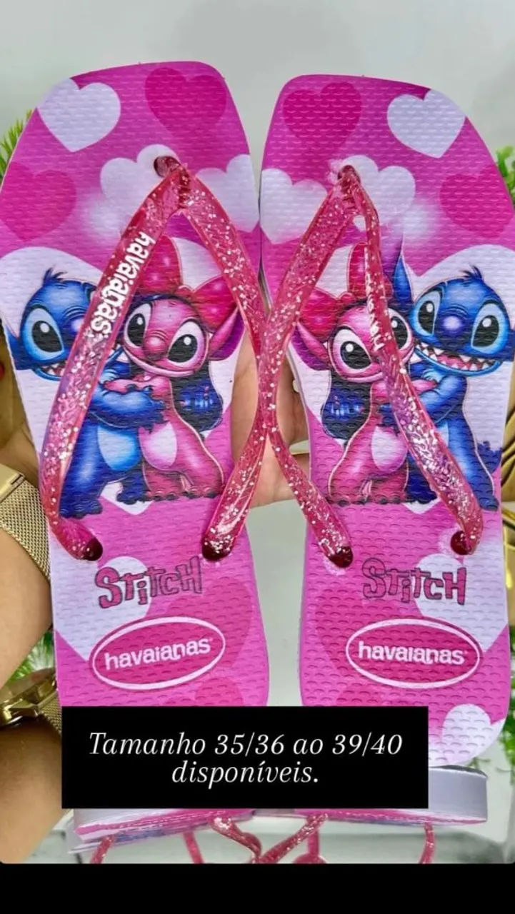 Havaianas Infantil Stitch Rosa
