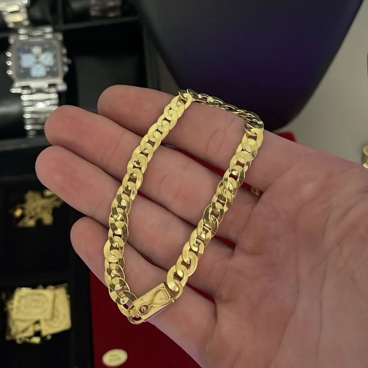 Pulseira Masculina em Moeda Antiga 