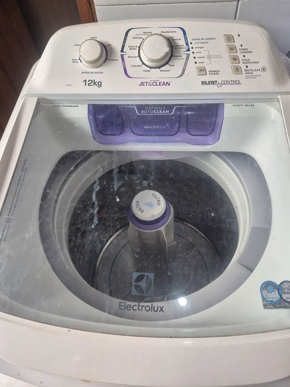 Lavadora Electrolux 12kg Jet&Clean - Ótimo estado!