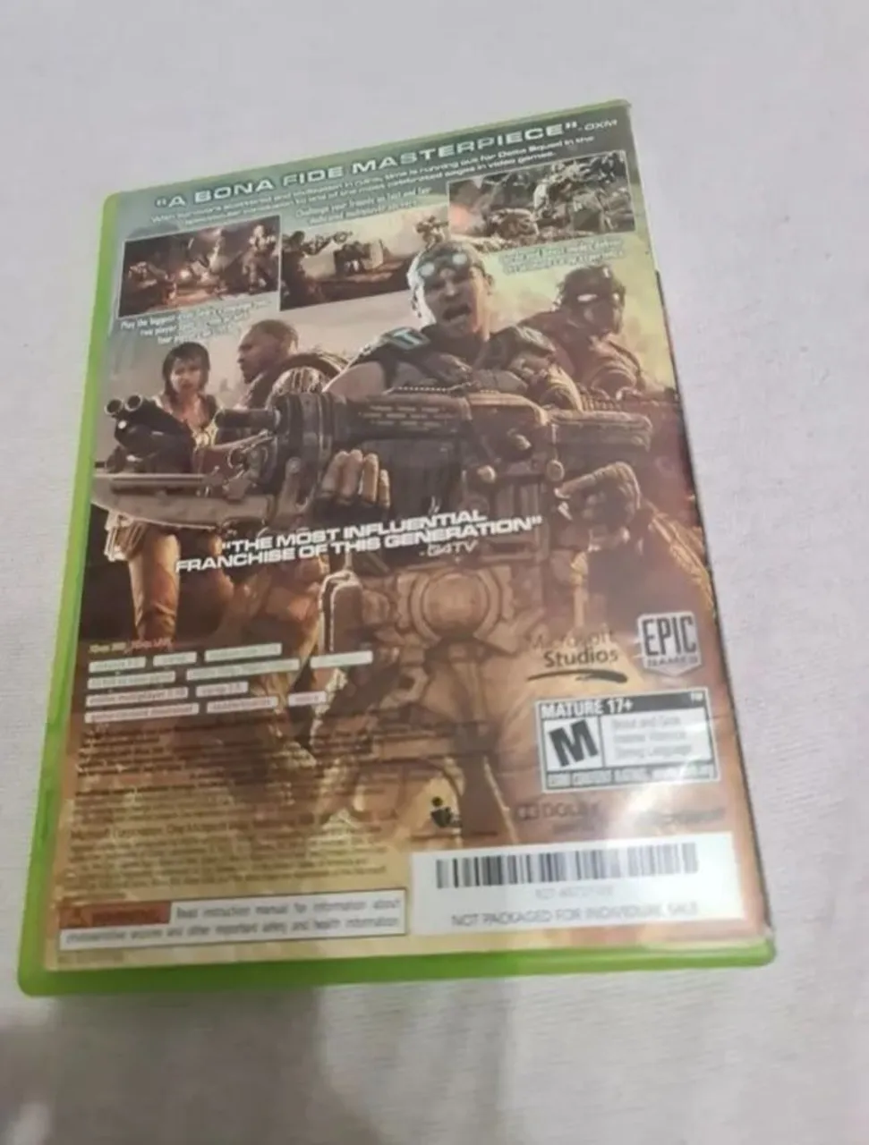 Gears Of War 3 Xbox 360 Original Mídia Física Jogo Usado