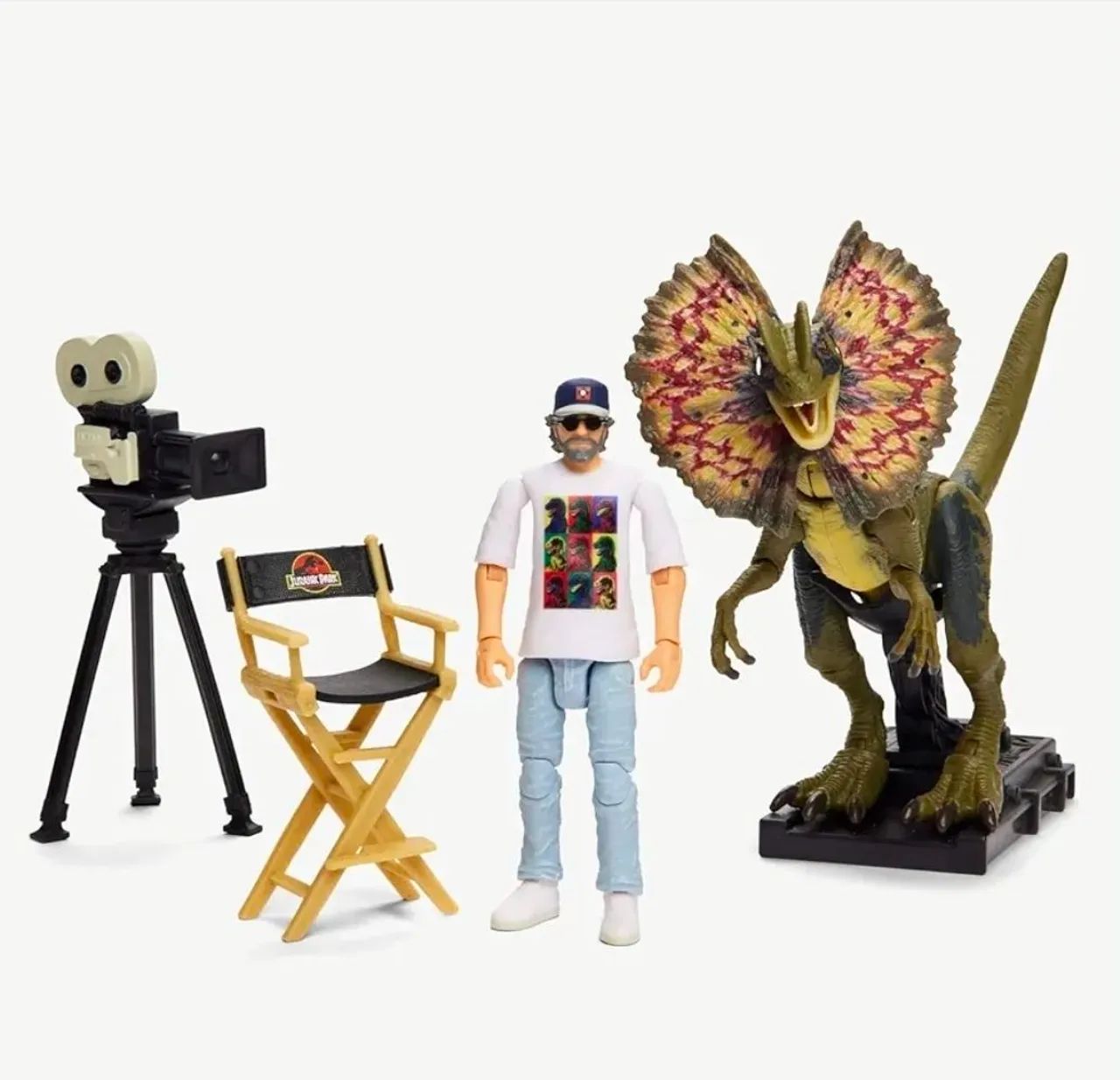 Jurassic World Dilophosaurus e Stiven Spilberg Hammond collection SDCC 23  - Foto 2