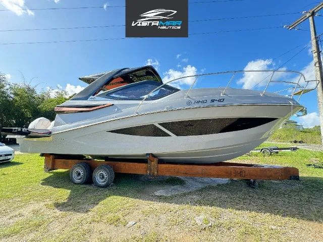 Lancha NHD 340 (32.5 nomenclatura internacional) com parelha popa Mercury 250hp 4T - Zero - Foto 2