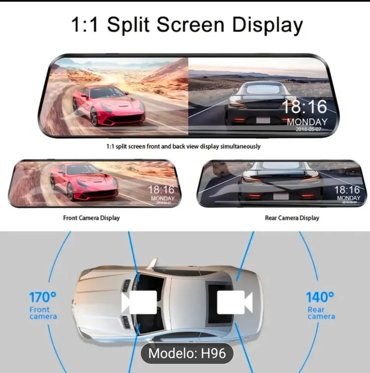 Front 1080p and rear 720p DVR rearview mirror64520777958273122