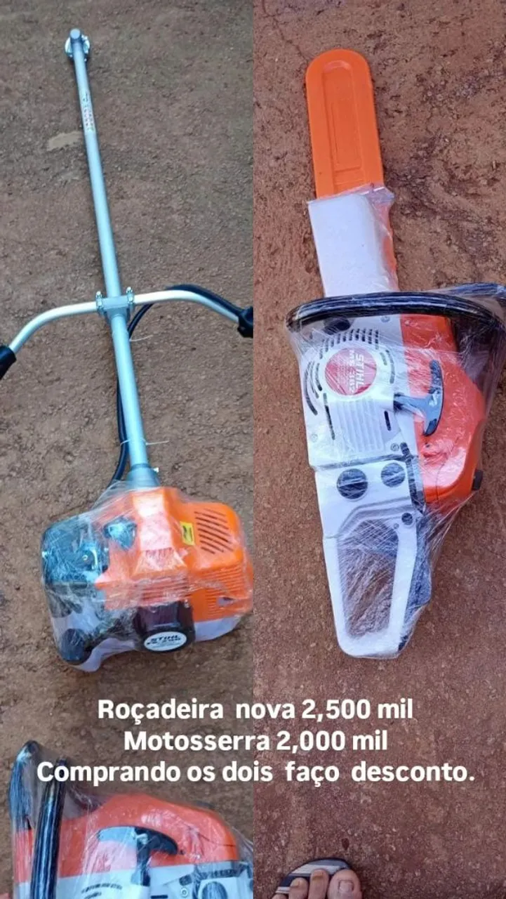 Roçadeira e Motosserra Stihl Novas