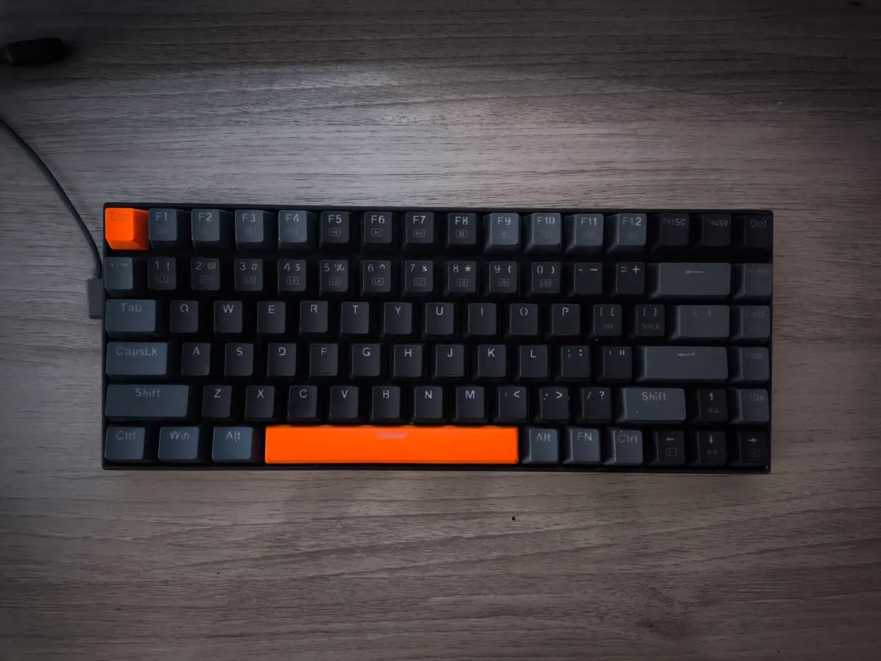 Teclado mecânico 75% Machenike K500 - Switch marrom
