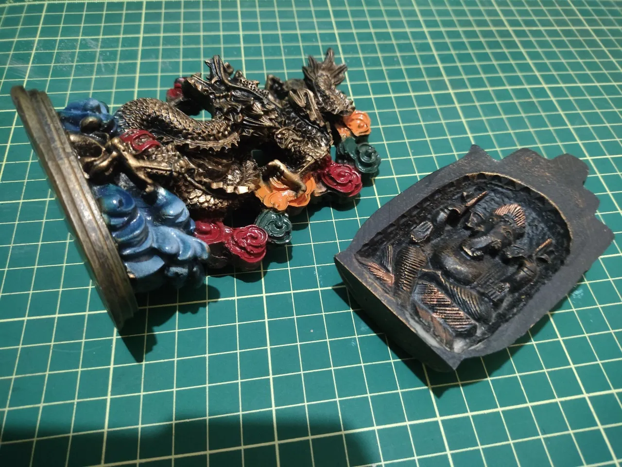Esculturas Decorativas - Dragão e Ganesha