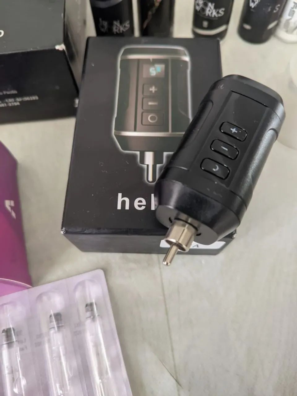 Máquina de tatuagem e micropigmentação Aston PEN Create + fonte portátil HELLO - Foto 3