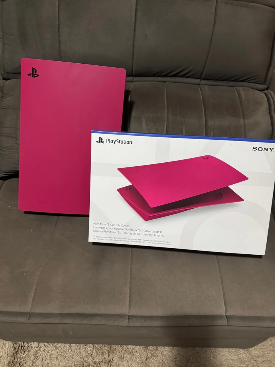 Capa Console PS5 - vermelho