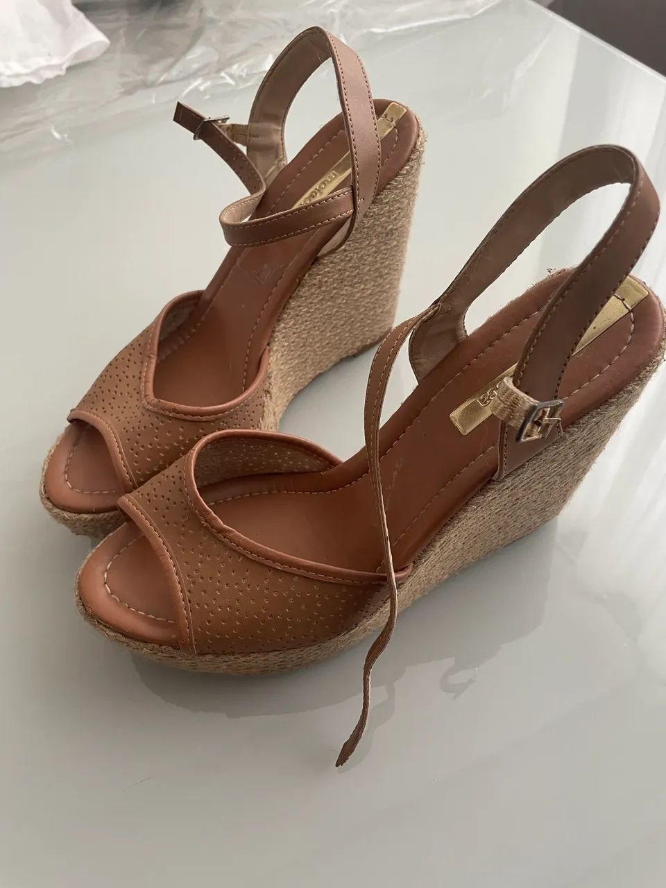 Sandália Moleca salto tamanho 37 - Foto 3