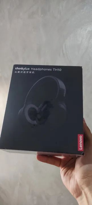 Fones de Ouvido LENOVO TH10 - Bluetooth 300 MAh - Preto - Novo