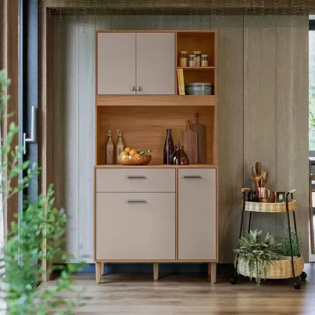 (Produto Novo) Armário de Cozinha Erva Doce Ype/Fendi Cozinha Compacta Nicioli Erva Doce