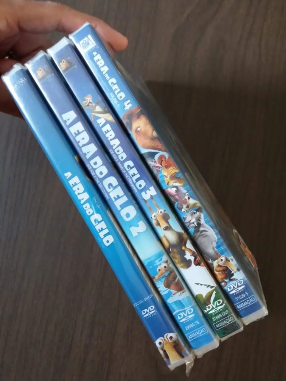 COLEÇÃO DVD'S A ERA DO GELO 1, 2, 3 E 4 - NOVOS LACRADOS - CDs