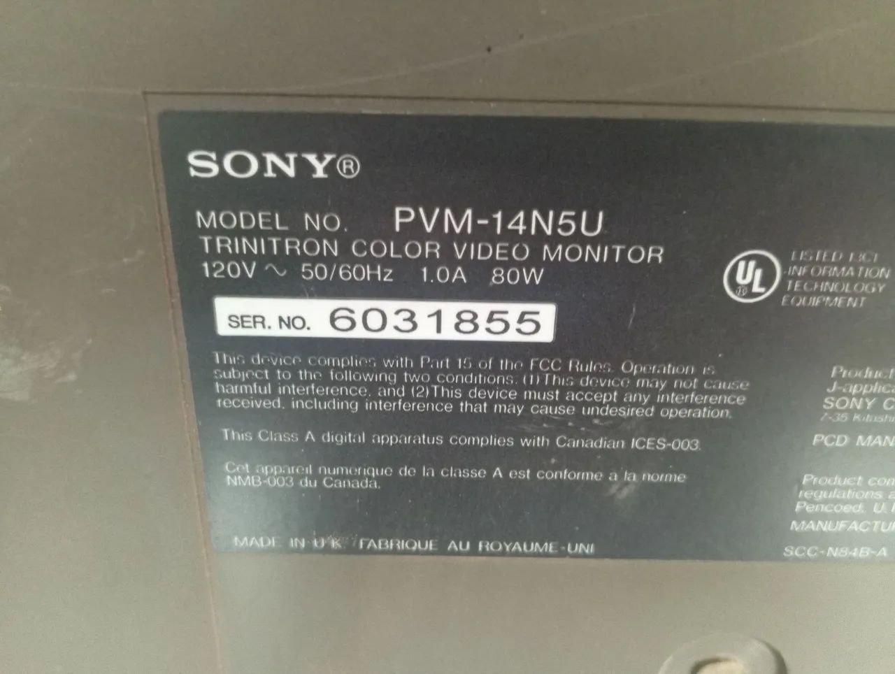 Monitor Sony trinitron 14 Pol . - Foto 5