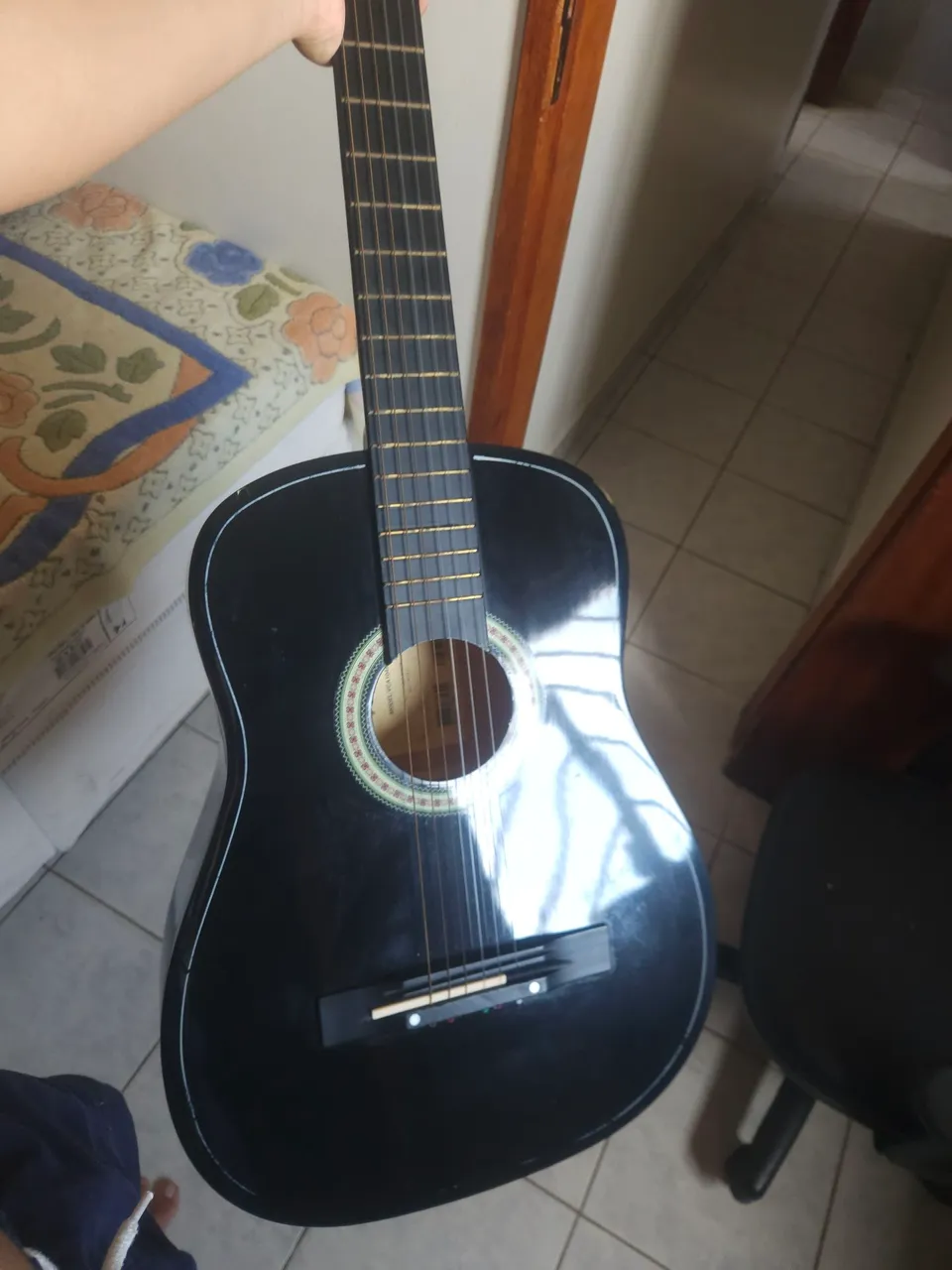 Violão Acústico Preto