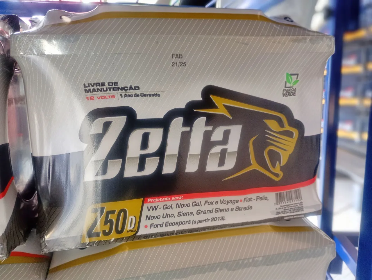 BATERIA ZETTA 18 MESES DE GARANTIA/ PARCELA EM 10X S/JUROS COM ENTREGA E INSTALAÇÃO GRÁTIS
