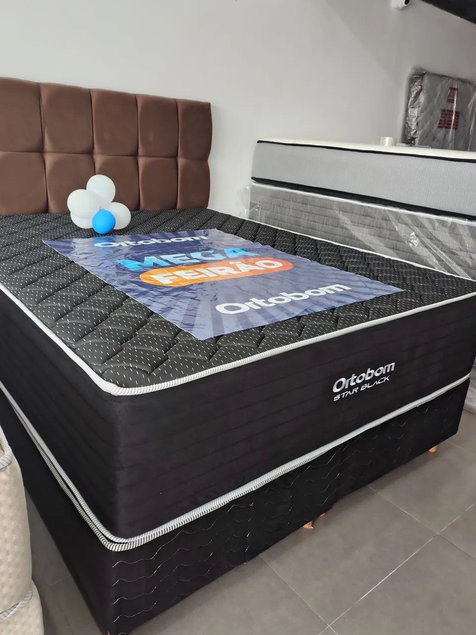 CAMA BOX ORTOBOM DISPONÍVEL NOS TAMANHOS QUEEN E SUPER KING 