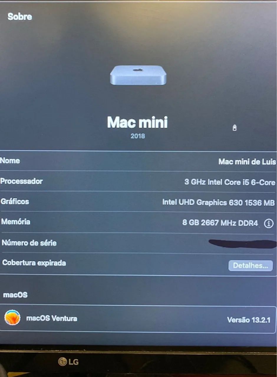 mac mini 2018 i5 8 gb 250 ssd - Foto 3