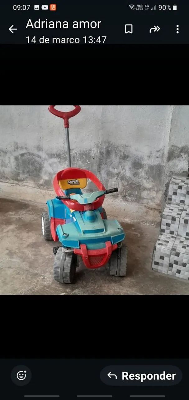 Carrinho de pedal para crianças - Foto 4