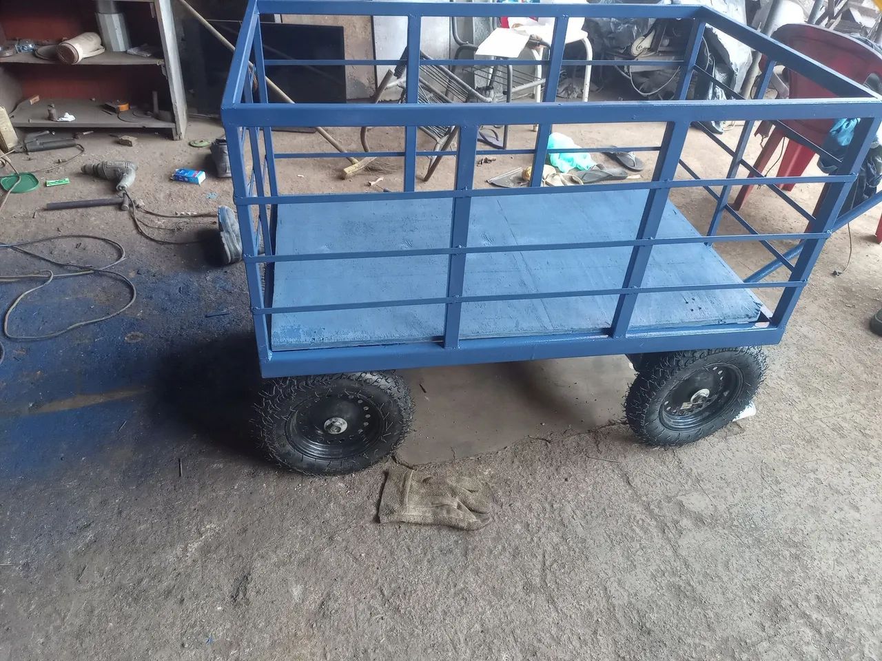 Carro de pratafoma e cargas  - Foto 2