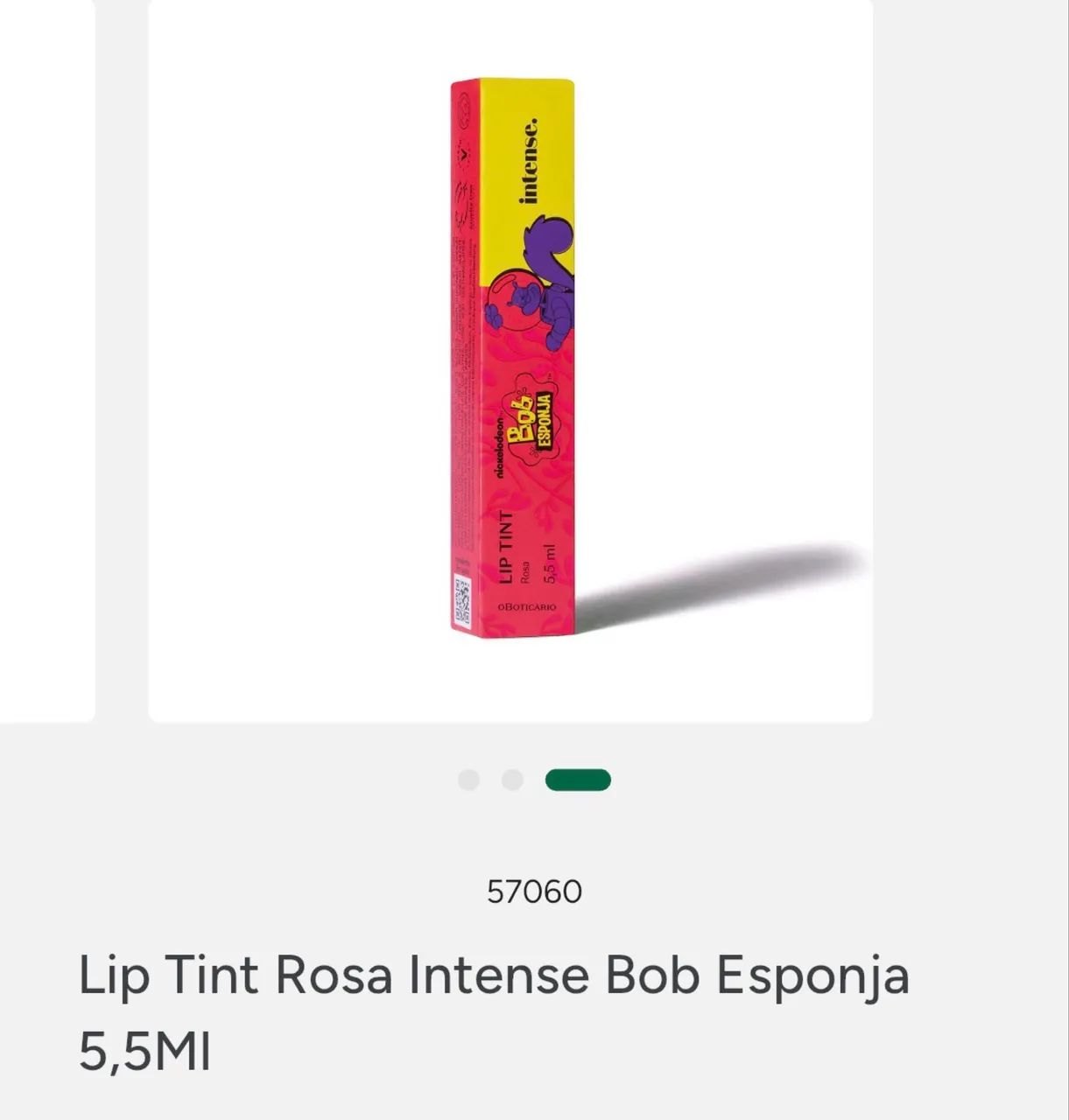 Lip Tint Rosa Bob esponja