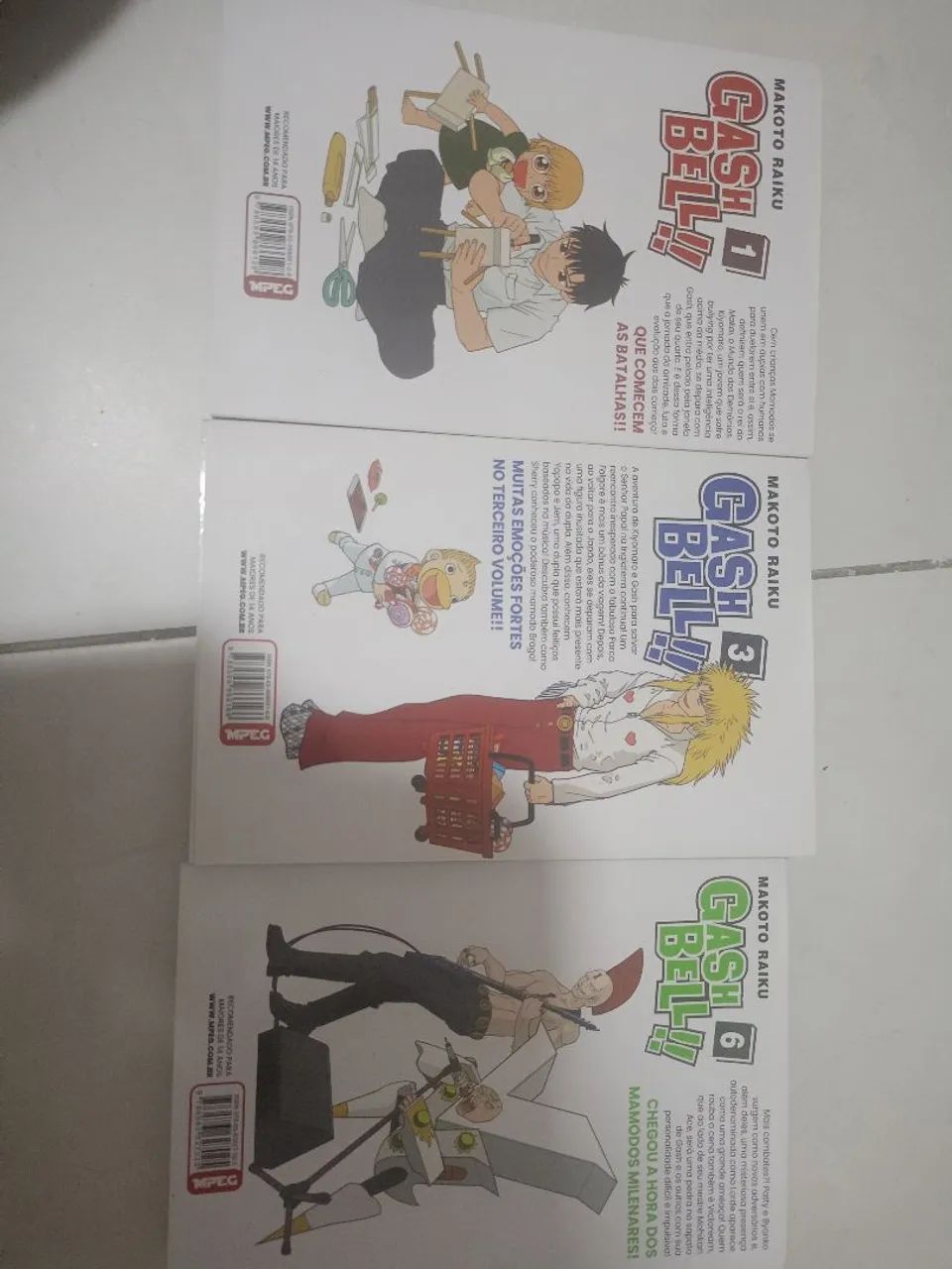 Mangá Gashbell vol 1, 3 e 6 - Foto 2