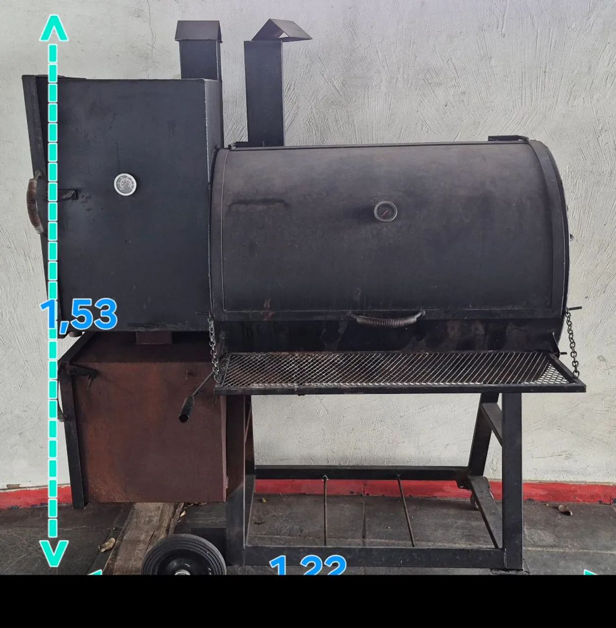 Pit Smoker Defumador- 50kg