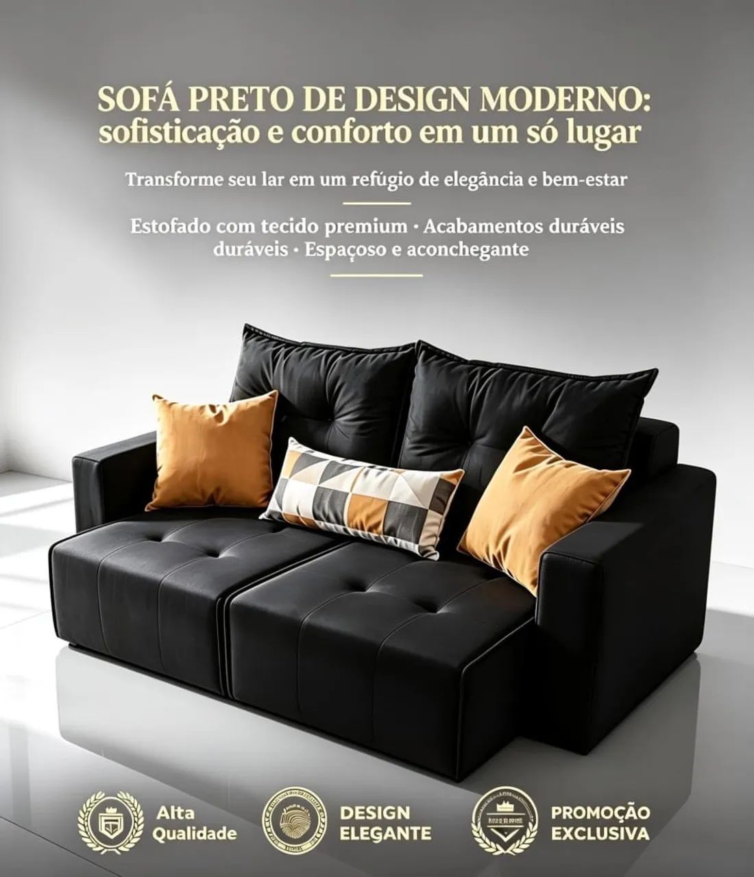 Sofá retrátil Texas Luxo 1,80 mts  - Foto 5