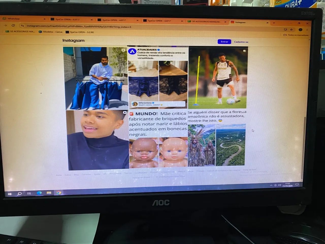 Monitor AOC 18.5 polegadas VGA - Foto 2