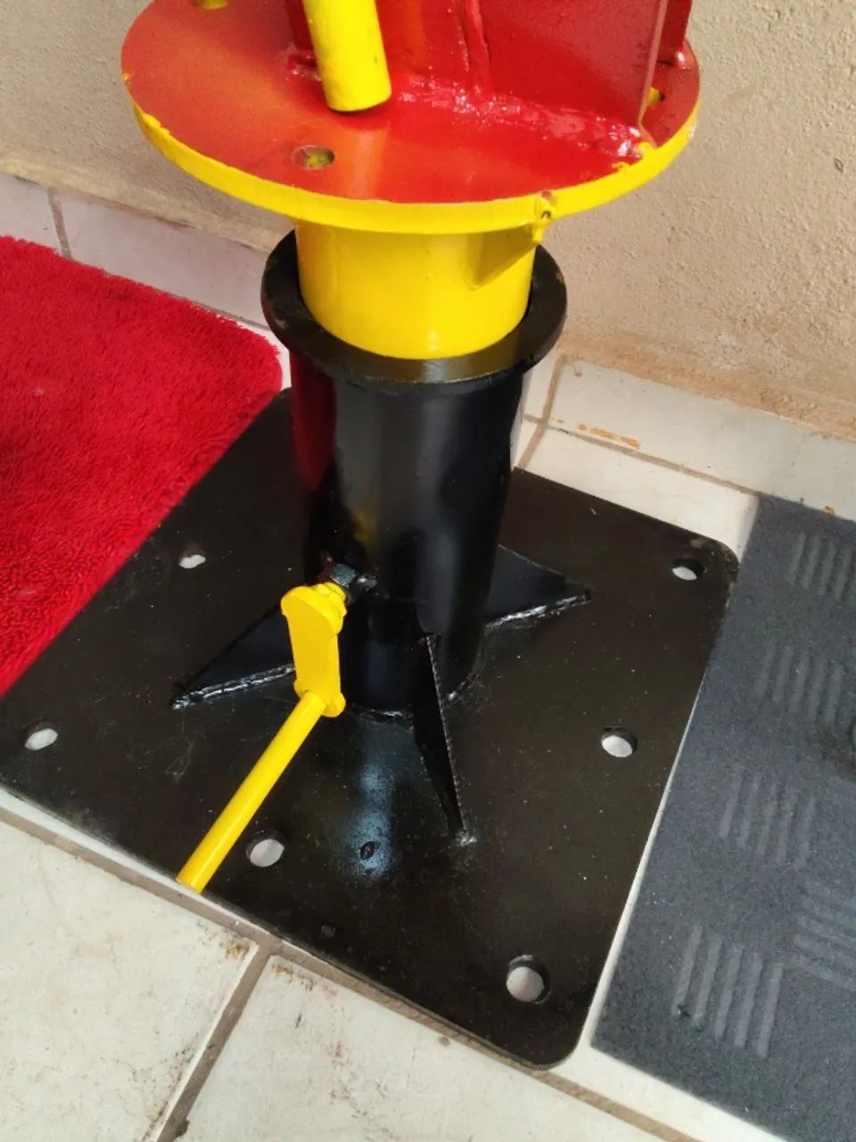 Guincho Hidráulico giratório 2x1 com roldanas para cabo de aço  Giratório 600 kg - Foto 6