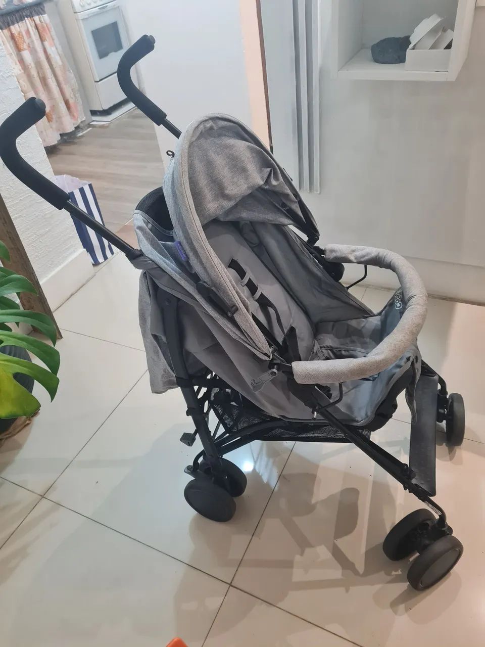 Carrinho para bebê cosco Kids cinza - Foto 3