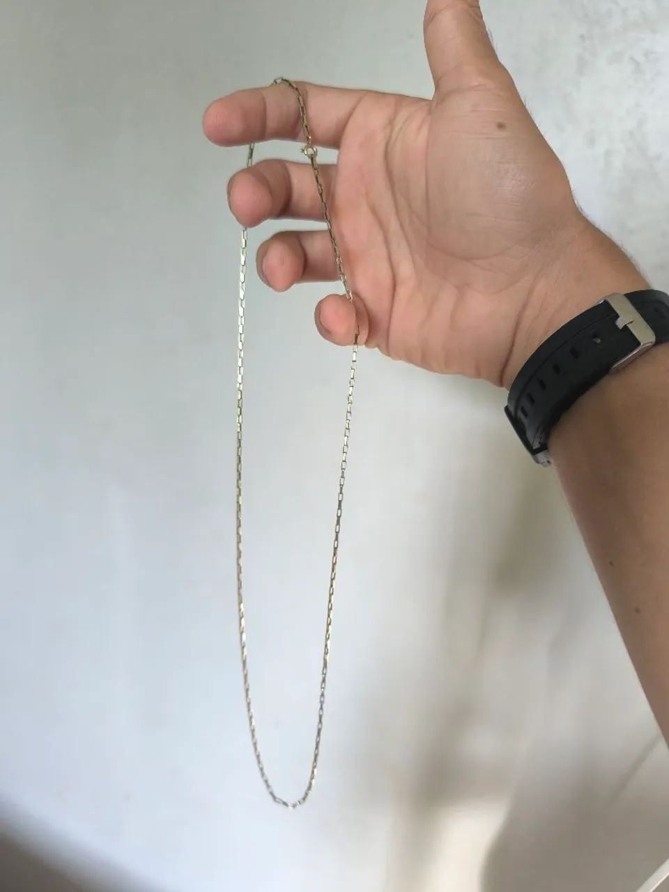 Cordão de prata banhada 4,2grama  - Foto 4